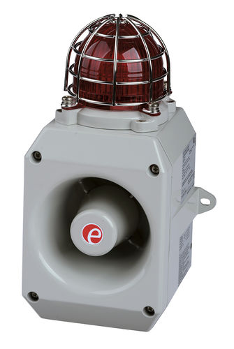 Alarm sounder with xenon beacon - D2xC1X10 - E2S Warning Signals - with signal light / explosion-proof
