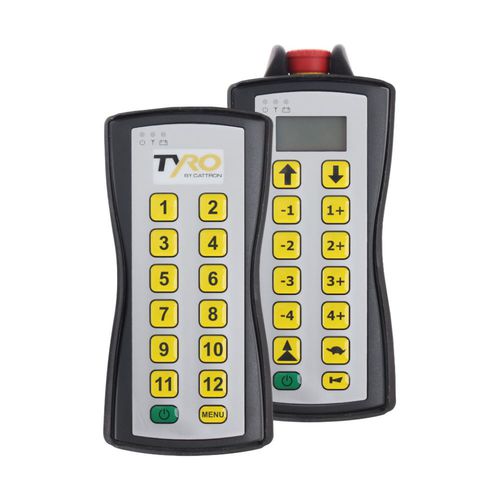 Radio control - Tyro™ Cetus 2S - Cattron - with buttons / industrial / for heavy machinery