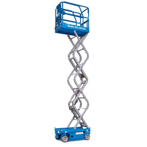 Fixed scissor lift platform - GS™-1932m - Genie - electric / indoor / outdoor