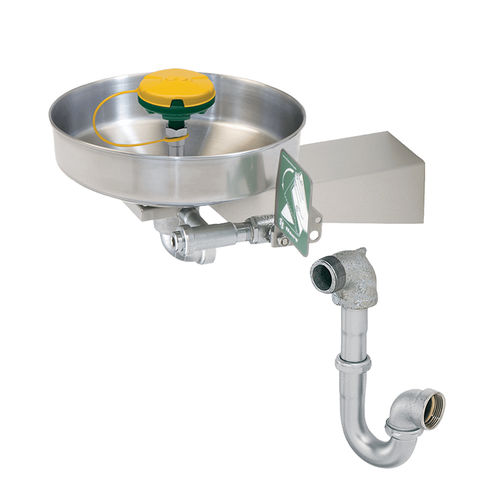 Wall-mounted eyewash station - 7360BTWC AXION - Haws AG - Headquarters for Europe, Middle East and - stainless steel