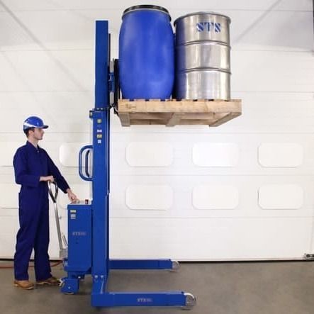 Hydraulic stacker truck - STP08-FAC01-Ex - STS - Bespoke Handling Equipment - pneumatic / walk-behind / for materials handling
