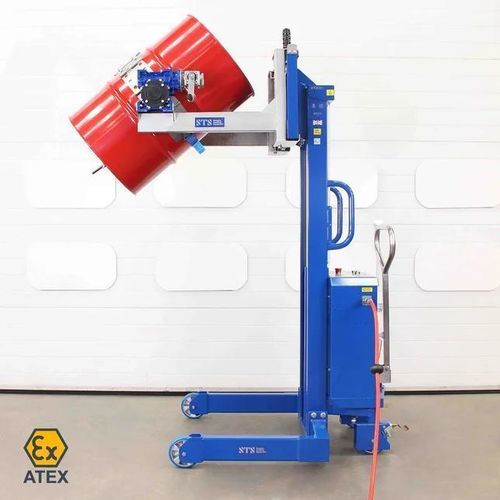 Pneumatic drum lifter - STP01-DRU01-Ex - STS - Bespoke Handling Equipment - manual / compressed air / hand crank