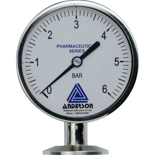 Analog pressure gauge - EM - Anderson-Negele | Negele Messtechnik GmbH - stainless steel / diaphragm / IP66