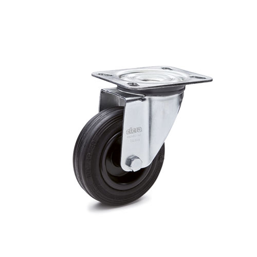 Swivel caster - GN 22873 - Otto Ganter GmbH & Co. KG - base plate / for medium loads / industrial