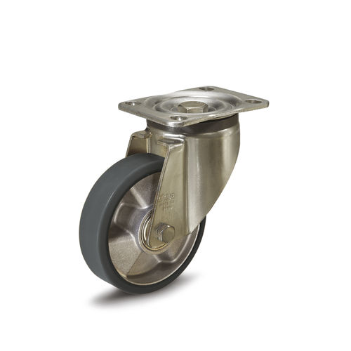 Swivel caster - GN 22885 - Otto Ganter GmbH & Co. KG - base plate / for trolleys / for medium loads