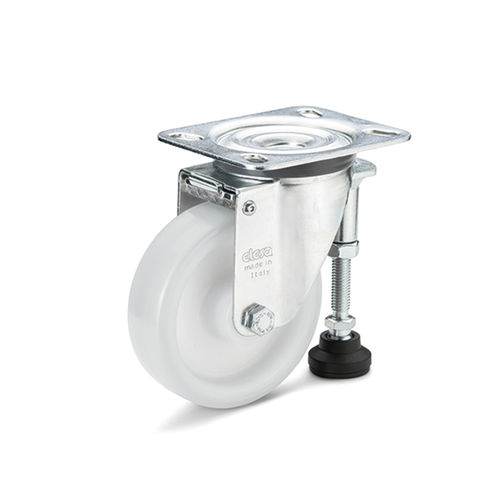 Swivel caster - GN 22892 - Otto Ganter GmbH & Co. KG - base plate / for medium loads / industrial