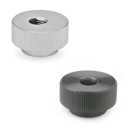 Knurled nut - GN 6303.1 - Otto Ganter GmbH & Co. KG - metal / threaded / safety