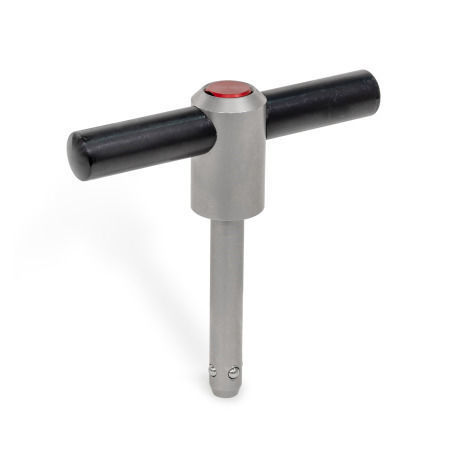 Stainless steel quick-release pin - GN 1131 - Otto Ganter GmbH & Co. KG - with button / T-handle