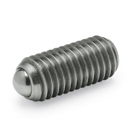 Stainless steel plunger - GN 615.3 - Otto Ganter GmbH & Co. KG - spring
