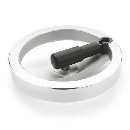 Operating handwheel - GN 322.3 - Otto Ganter GmbH & Co. KG - spoked / swing-handle / aluminum