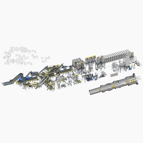 PET recycling line - TL1500-02 - BORETECH - for bottles / washing