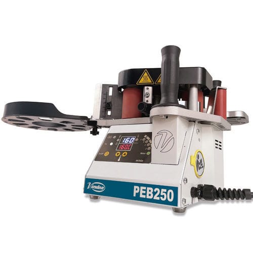 Manual edge-banding machine - PEB250 - Virutex - for wood / for panels / with hot-melt glue applicator