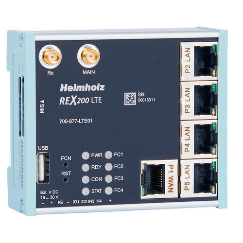 Data communication router - REX 200 - Helmholz GmbH & Co. KG - Ethernet / network / WAN