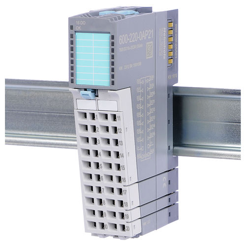 Digital output module - 600-220-0AP21 - Helmholz GmbH & Co. KG - 16 digital outputs / current / DIN rail mounted