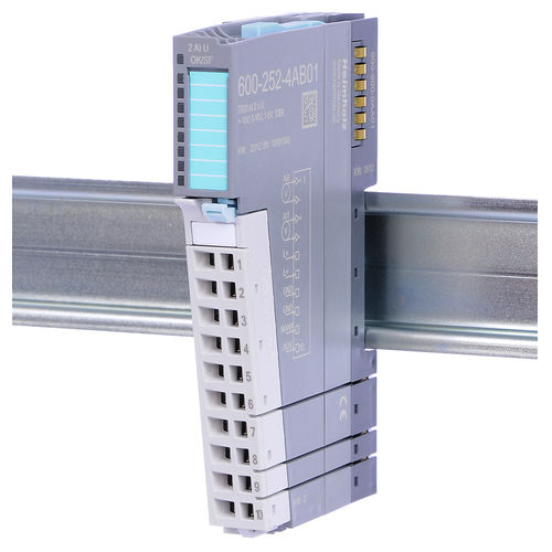 Analog input module - 600-252-4AB01 - Helmholz GmbH & Co. KG - 4 analog inputs / 2 analog inputs / frequency