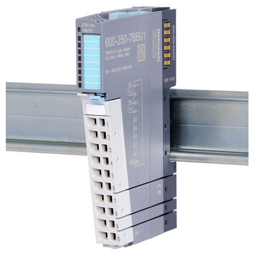 Analog input module - 600-250-7BB01 - Helmholz GmbH & Co. KG - 8 analog inputs / 4 analog inputs / 2 analog inputs