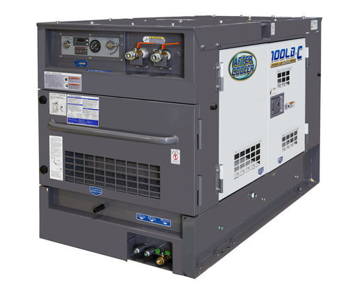 Screw compressor - DAS-100LBE-C - Denyo - air / diesel engine / portable