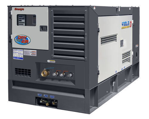 Screw compressor - DAS-410LBE2-D - Denyo - air / diesel / portable
