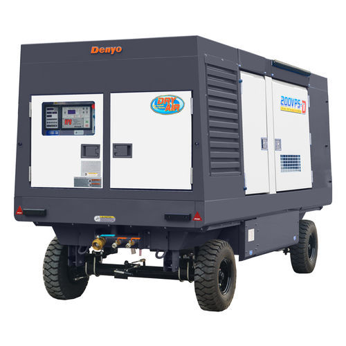 Screw compressor - DIS-200VPS-D - Denyo - air / diesel-powered / portable