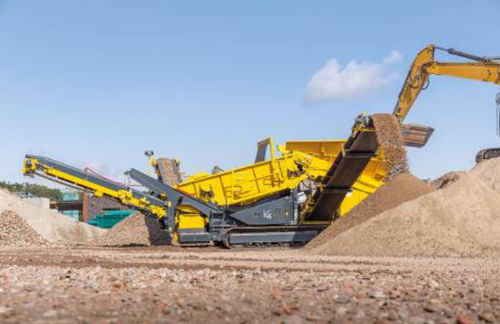 Mobile screener - K4 - keestrack - for bulk materials / compact