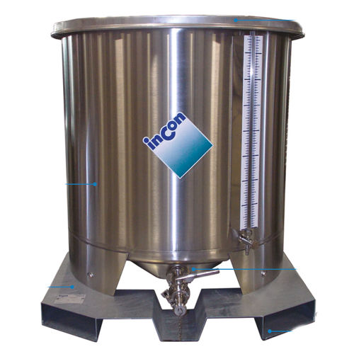 Stainless steel IBC container - SBPA series - INCON - food / chemical / for pharmaceutical products