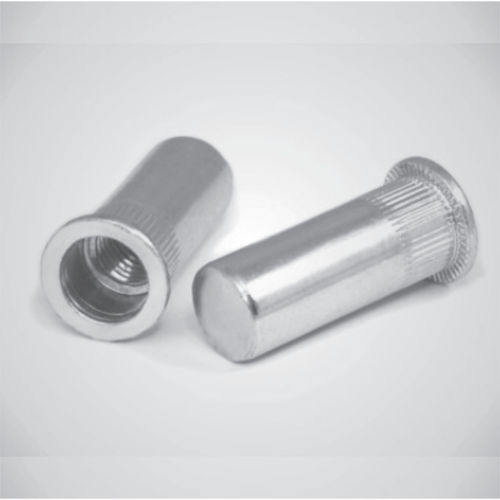 Cap nut - LM-CE Series - Arihant Panel Fittings Private Limited - knurled / blind rivet / zinc-plated steel