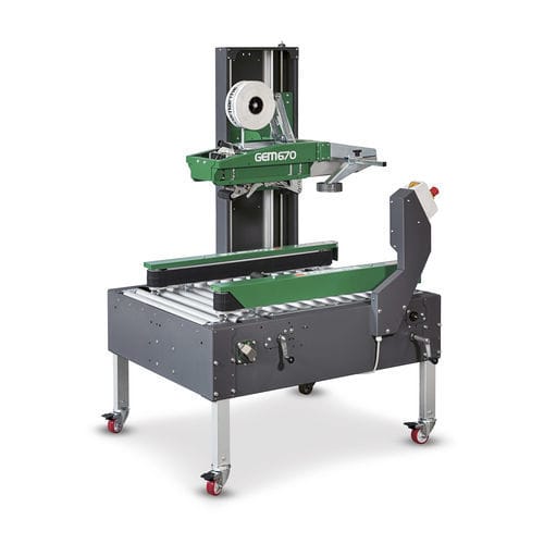 Multi-flap carton sealer - GEM 670-820 - COMARME - adhesive tape / semi-automatic
