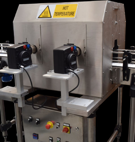 Hot air shrink tunnel - E-Packaging Srl - electric / for labels / for heat-shrink sleeves