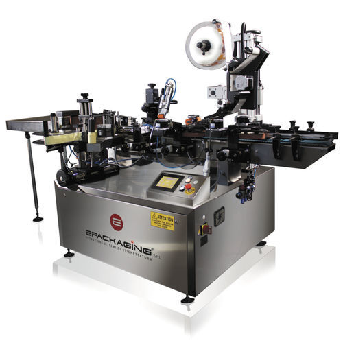 Automatic labeling system - SATURNO 2T  - E-Packaging Srl - for bottles / can / pot