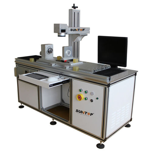 Fiber laser marking machine - QY-FL20-C - Suzhou Suntop Laser Technology CO.,LTD - metal / plastic / for flat and cylindrical objects