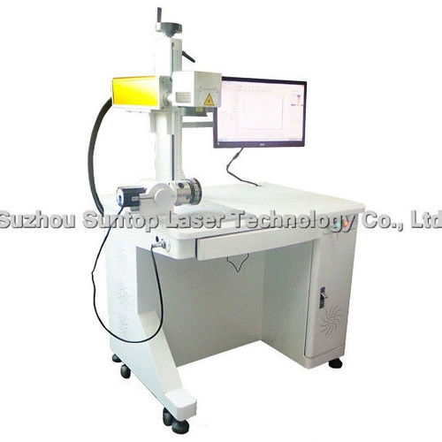 Fiber laser marking machine - ST-FL20-RTPM - Suzhou Suntop Laser Technology CO.,LTD - compact / for tubes