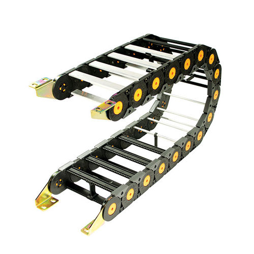Open drag chain - Nylatrac®TSC  - Dynatect Manufacturing, Inc. - plastic / with separators / modular