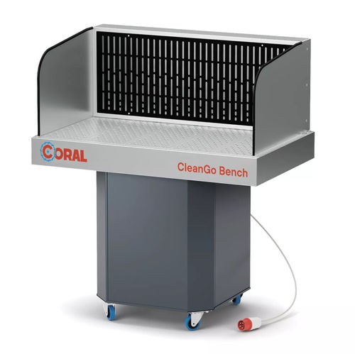 Welding suction and filter bench - Cleango Bench - CORAL - mobile / compact