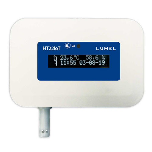 Temperature data logger - HT22IoT - LUMEL - humidity / CO2 / Modbus