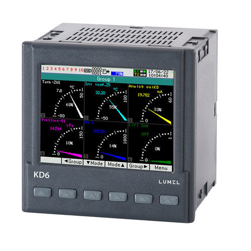 Analog recorder - KD6 - LUMEL - vision processing / 8-channel / programmable