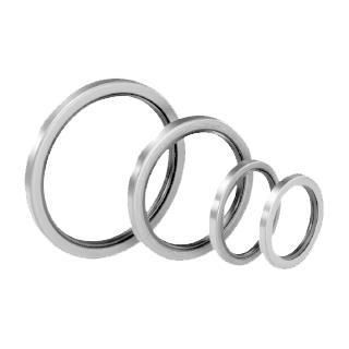 Single-bite sealing ring - Hutchinson Precision Sealing Systems - stainless steel / twin bite / NBR