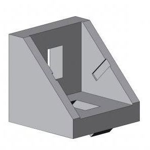 Profile assembly fastening bracket - 4010 A - EL 01 series - TecEnMa GmbH - aluminium / cast iron / 90°