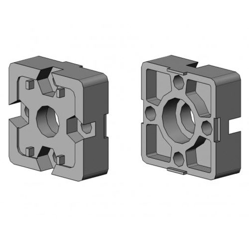 Aluminium profile connector - 4202 AL - EL 01 series - TecEnMa GmbH - die casting