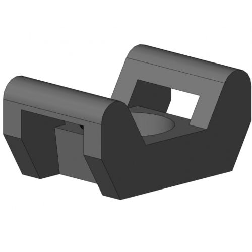Polyamide cable tie mount - 6331 K 0001 SW 01 - TecEnMa GmbH