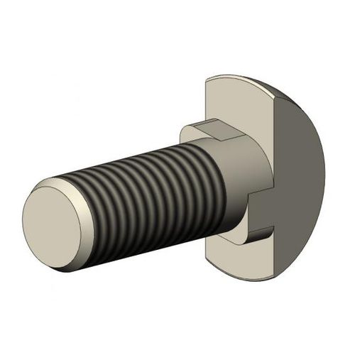 Threaded bolt - 3309 E 0808 NA 01 series - TecEnMa GmbH - T-shaped / hammer head / stainless steel