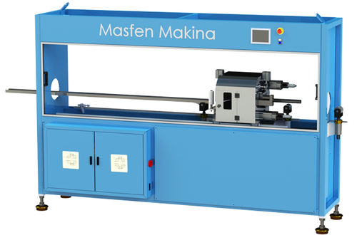 Circular saw - PIPE CUTTER - Masfen Makina - automatic / ripping / for extrusion lines