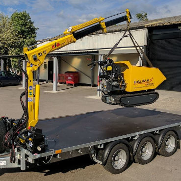 Truck-mounted crane - HA 10 - HYVA FRANCE SAS  - boom / telescopic / compact