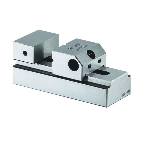 Grinding machine vise - PL-S MICRO - RÖHM GmbH - precision / steel