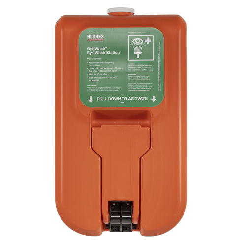 Wall-mounted eyewash station - OPTIWASH® - Hughes Safety Showers - for hazardous environments / indoor / outdoor