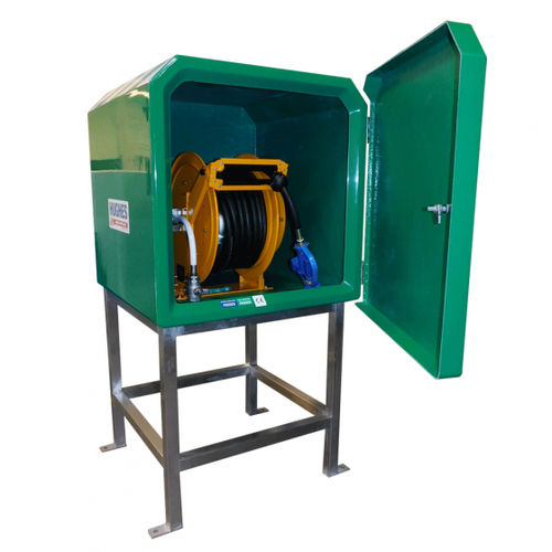 Reel cabinet - STD-HR series - Hughes Safety Showers - storage / with legs / single door