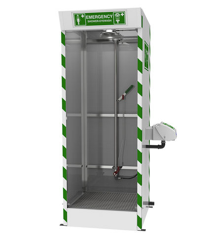floor-standing shower cubicle - Hughes Safety Showers