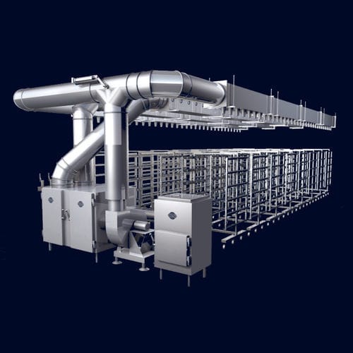 Meat smoking chamber - bastra - for fish / for maturation