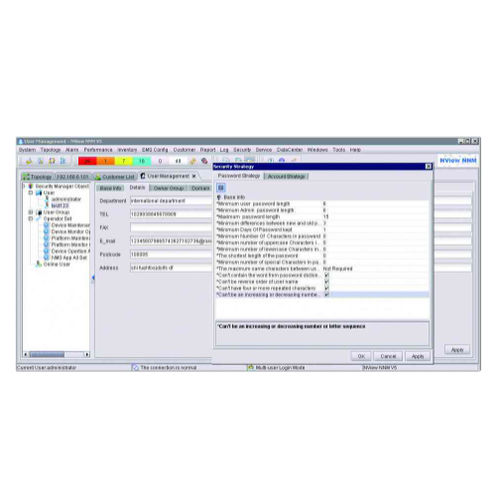 Management software - Raisecom Technology Co., Ltd. - access control