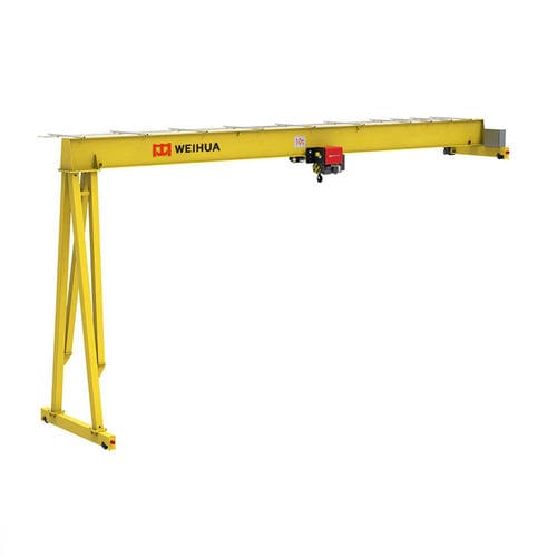 Stationary semi-gantry crane - Henan Weihua Heavy Machinery Co., Ltd - single-girder / electric