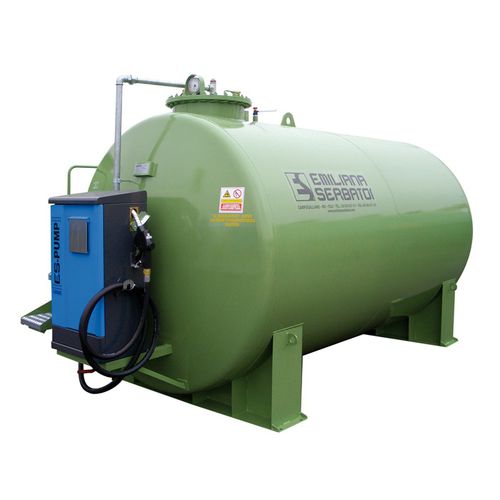 Fuel vessel - DP series - Emiliana Serbatoi - carbon steel / cylindrical / double-walled